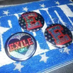 EXILE デカ缶バッチ セット