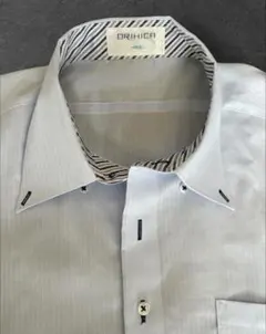 【美品】ORIHICA 半袖ワイシャツ L41 綿100% 水色のサムネイル