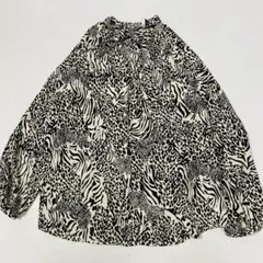 美品 HARE ハレ 2WAYアニマルボウタイLS 長袖シャツ