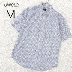 ユニクロ oldUNIQLO 半袖シャツ ボタンダウン チェック柄 コットン