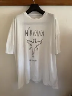 古着　ニルバーナ NIRVANA オーバーサイズビックシルエットTシャツ　白