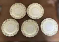 オールドノリタケ　花柄ケーキ皿 5枚made in occupied Japanのサムネイル