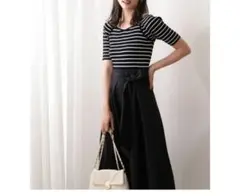 ハートカットニットドッキングワンピース　プロポーションボディドレッシング