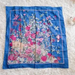 Christian Dior クリスチャンディオール　大判スカーフ　キツネ　花柄
