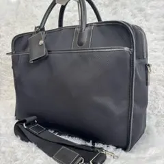 美品★ポールスチュアート ビジネスバッグ ブリーフケース 2WAY 黒 大容量 ナイロンジャカード／2wayビジネスバッグ | Paul Stuart (Men