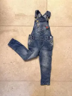 babyGap 刺繍デニムオーバーオール サロペット100cm 花柄