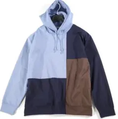 【THE SHOP TK/タケオキクチ】異素材ブロッキング プルパーカー・L新品のサムネイル