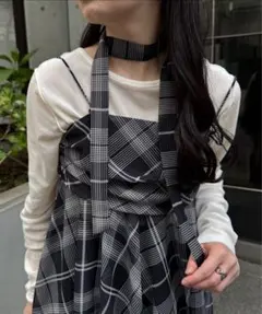 Kastane チェックアシメチュニック