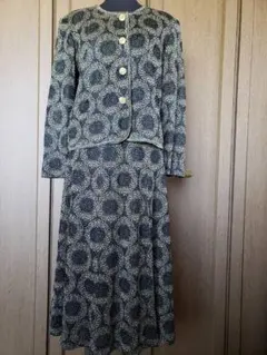 【限定割引中】【レトロ】【古着】アンティーク　スーツ ワンピース　ツーピース