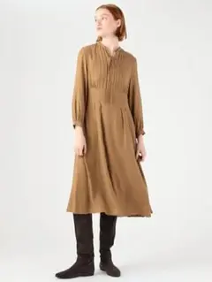 【新品未使用タグ付き】ボールジィ 長袖ロングワンピース 胸元リボン 34 ドット