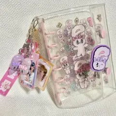 C*n様 【完成品】シール帳 エスターバニー おはじき エポキシシール キーホル