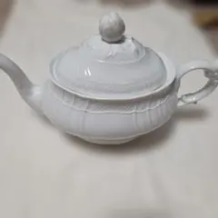 白磁 チャイナペインティング スープチューリン 陶器 蓋付きボウル