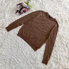 『UNIQLO』　エクストラファインメリノクルーネックセーター　長袖　ニット　L