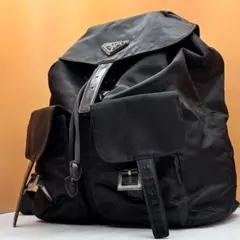 【美品✨】プラダ リュック プラダ バックパック ナイロン 黒 三角ロゴ