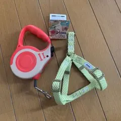 伸縮リード 5m 小型犬用ハーネス Sサイズ セットのサムネイル