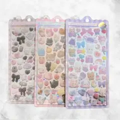 正規品 ふわふわドロップシール 3種類セット