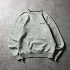 【入手困難】TOMMY HILFIGER 刺繍ロゴ 前V スウェット ノームコア