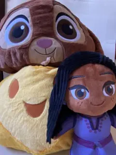 [新品未使用]ディズニー　ウィッシュ　ぬいぐるみ3点セット
