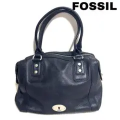 FOSSIL 美品✨️ ハンドバッグ ブラック レザー Y2K - メルカリ