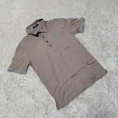 バーバリーブラックレーベル　BURBERRY　ポロシャツ　カットソー　半袖　ロゴ