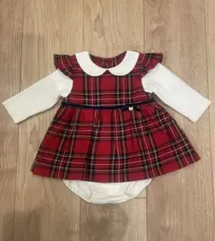 アプレレクール チェック柄ロンパース 70サイズ