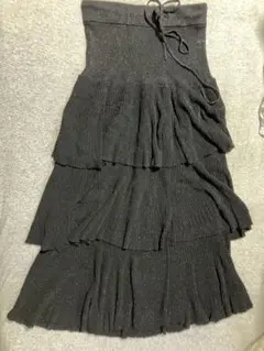 【nahiro様専用】お値下げ　ルルウィルビー　大人なニットのティアードスカート