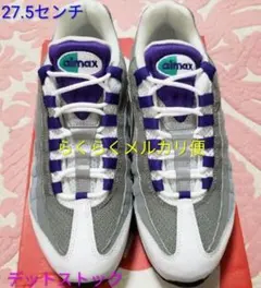 2018復刻未使用　ウィメンズビッグサイズエアマックス95 グレープ　パープル紫のサムネイル