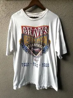 【90s】USA製 STARTER Braves Tシャツ　シングルステッチ