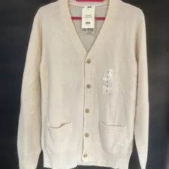 UNIQLO プレミアムラムウールカーディガン S アイボリー 新品タグ付き