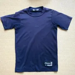 少年野球　mizuno アンダーシャツ 半袖 140ネイビー