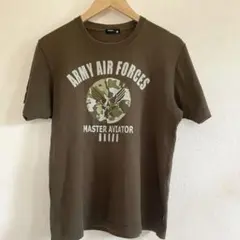 IGNlO綿100%☆ブラウンTシャツ☆Lサイズのサムネイル