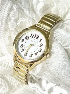 J.AXIS ゴールド アナログ腕時計