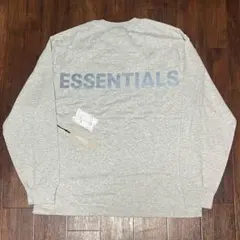 Fog Essentials 長袖ロンtグレーtシャツロゴ反射フォント