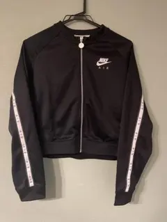 NIKE AIR クロップド丈 ジャージ ジャケット ブラック L