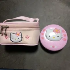 ハローキティ ミニバニティポーチ小物入れ’97＆ 缶’01　レトロ　レア