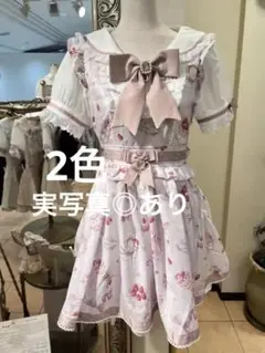 タグ付き】LIZLISA リズリサ Salon de Fraise柄ワンピース