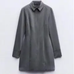 ZARA フィットミニシャツワンピース