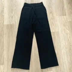 UNIQLO ウォッシャブルニットリブパンツ　Lサイズ　ブラック
