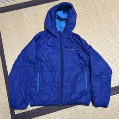 mont-bell 青 中綿コート フード付き