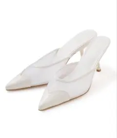 Aiméine エメイン ハートカッティングチュールパンプス オフ Sサイズのサムネイル