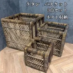 ニトリ ラタンバスケット 5個＋蓋3個の8点セット - メルカリ
