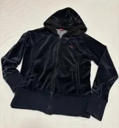 PUMA ・ベロア調・ジップパーカー・サイズМ