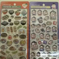 人気 ボンボンドロップシール お相撲さん ラーメン 和柄 ボンドロ 正規品 2種