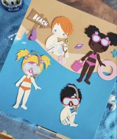 【新品未使用】ビーチガールズ　カッティングダイ