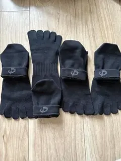 新品未使用phiten ファイテン足王ソッキング５本指ソックス 2足セット.