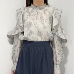 COCODEAL オーガンジーフリルブラウスのサムネイル