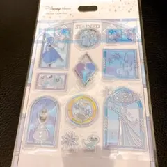 ディズニーストア　シール・ステッカー ステンドグラス風　アナと雪の女王