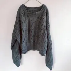 GRL レディース　ケーブル編みニット