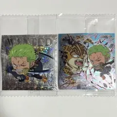 ワンピース 大海賊シールウエハース13 パラレル ゾロ& SP ゾロvsルッチ