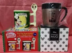 Disney　ミッキーマウス、ミニーマウス　マグカップセット